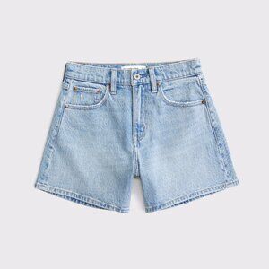 Abercrombie & Fitch Light Wash High Rise 7” Dad Shorts size 26/2